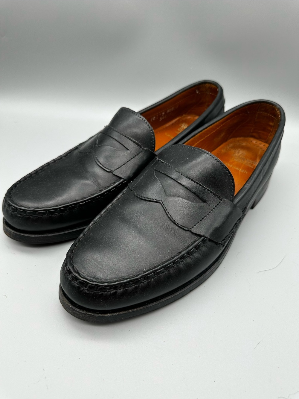Allen Edmonds Cavanaugh Mens 10 D Black Leather Penny Loafers Dress Shoes 50021